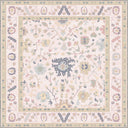 Stylized Palmette Cream Classic Bordered Rug