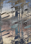 Abstract Canvas Multicolor Modern Rug