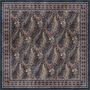 Indigo Ivy Pattern Bohemian Rug
