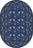 Mirrored Rose Navy Floral Classic Rug