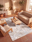 Desert Breeze Cream Modern Rug