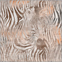 Harmony of Lines Beige Animal Print Modern Rug