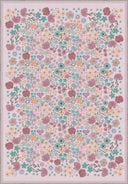 Stroll in the Meadow Pink Kids Room Rug