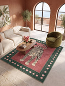 Wild Leopard Animal Print Rug