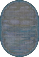 Misty Desert Blue Modern Rug