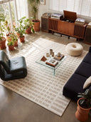 Pattern Cream Modern Rug