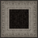 Mystic Meander Black Classic Bordered Rug