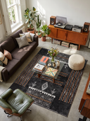 Oba Black Kilim Rug