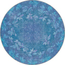 Spring Distressed Turquoise Modern Rug