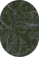 Night Sky Dome Green Modern Rug