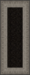 Mystic Meander Black Classic Bordered Rug