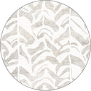 Leaf Shadow Cream Modern Rug