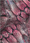 Butterfly Wings Pink Animal Print Rug