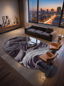 Ancient Juniper Plum Modern Rug