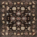Sultan's Garden Black Classic Bordered Rug