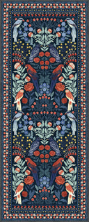 Confidant Garden Navy Animal Print Rug
