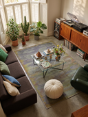Misty Desert Yellow Modern Rug