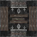 Oba Black Kilim Rug