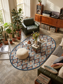 Ikat Navy Kilim Rug
