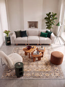 Memoir Yellow Classic Bordered Rug