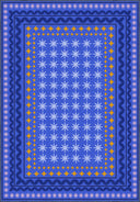 Carnival Blue Kids Room Rug