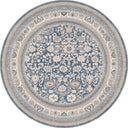 Night Afshani Blue Classic Bordered Rug