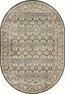 Classic Persian Brown Bordered Rug