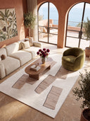 Haddeden Cream Geometric Rug