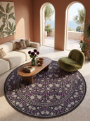 Mirrored Rose Pink Floral Classic Rug