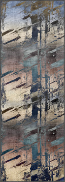 Abstract Canvas Multicolor Modern Rug