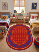 Carnival Red Kids Room Rug
