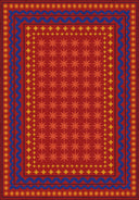 Carnival Red Kids Room Rug