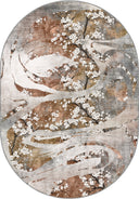 Cherry Blossom Dance Mustard Floral Rug