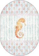 Seahorse Kids Room Rug
