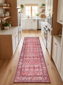 Memoir Fuchsia Classic Bordered Rug