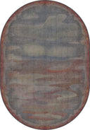 Misty Desert Orange Modern Rug