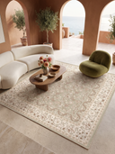 Hatai Cream Classic Bordered Rug