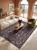 Mirrored Rose Pink Floral Classic Rug