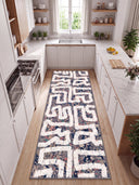 Path Cream Modern Rug