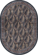 Indigo Ivy Pattern Bohemian Rug