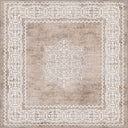 Ruby Passion Medallion Beige Classic Bordered Rug