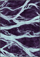 Flow Purple Modern Rug