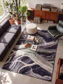Ancient Juniper Anthracite Modern Rug