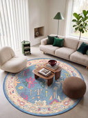 Cyan Blue Classic Rug