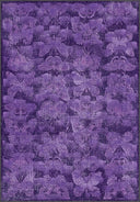 Monark Purple Animal Print Modern Rug