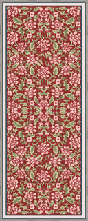 Wild Rose Red Floral Rug