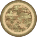 Camouflage Green Modern Bordered Rug