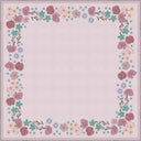 Stroll in the Meadow Bordered Pink Kids Room Rug