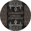 Oba Black Kilim Rug