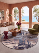 Abstract Canvas Multicolor Modern Rug